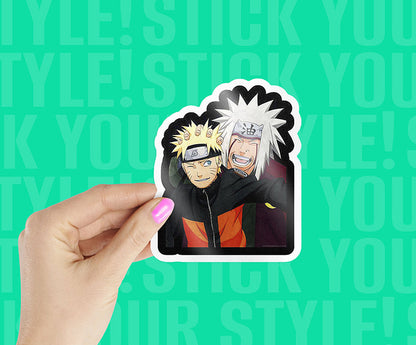 Jiraiya with Naruto Magnetic Sticker