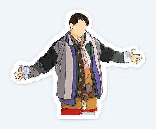 Joey Wearing All Clothes Sticker