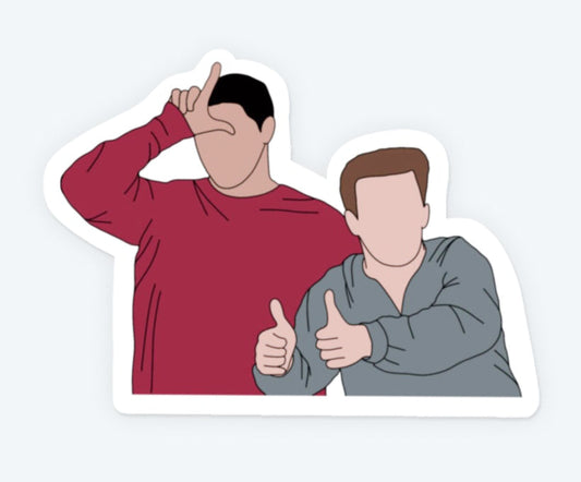 Joey & Chandler Sticker
