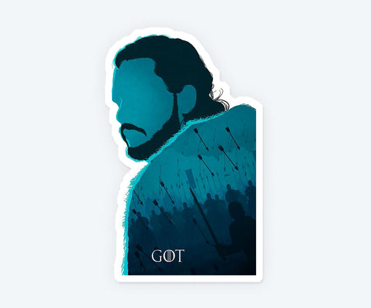 Jon Snow GOT Magnetic Sticker