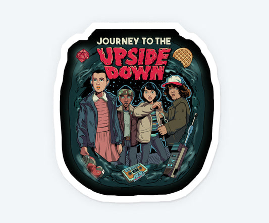 Journey To Upside Down Magnetic Sticker