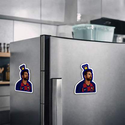 King Messi Magnetic Sticker