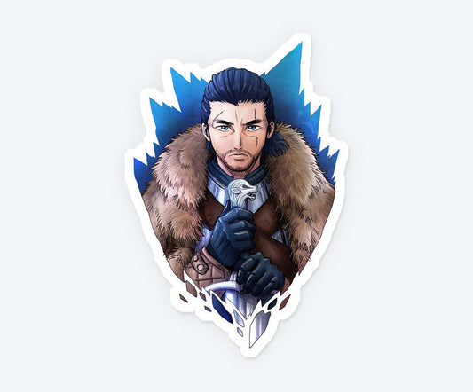 King Jon Snow Magnetic Sticker