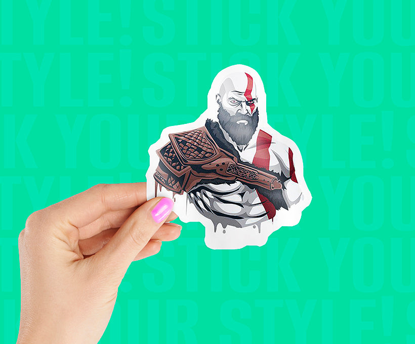 Kratos God Of War Sticker