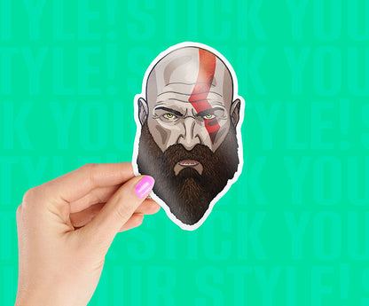 Kratos The Legend Magnetic Sticker