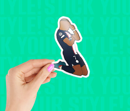 Kylian Mbappe Goal Magnetic Sticker