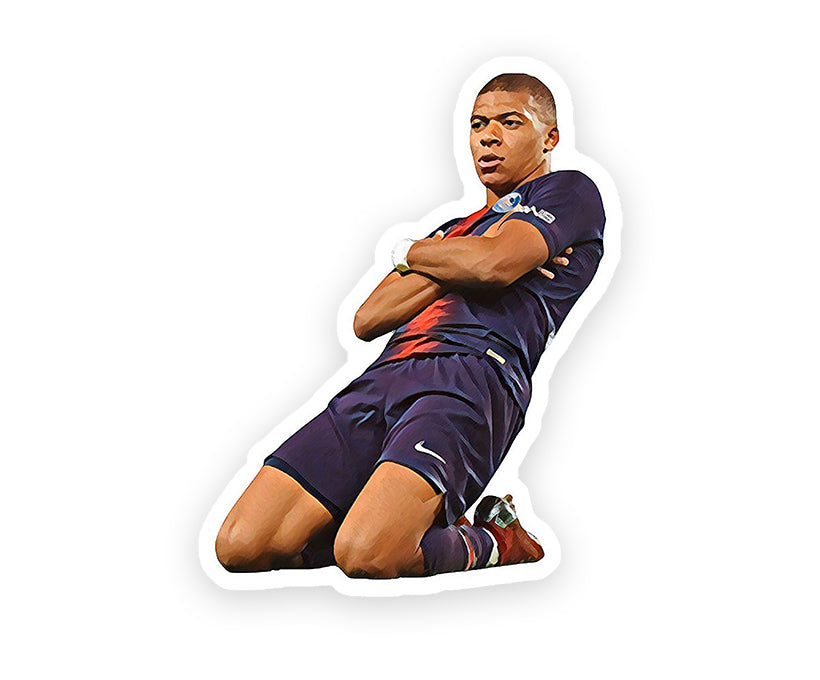 Kylian Mbappe Celebration Magnetic Sticker