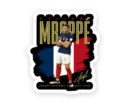 Kylian Mbappe Signature Magnetic Sticker