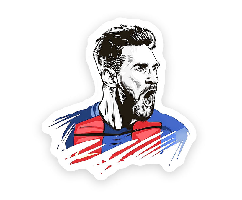 Leo Messi Artistic Magnetic Sticker