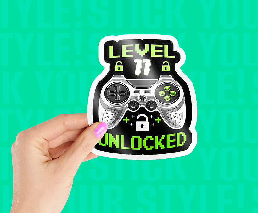 Level 11 Unlocked Magnetic Sticker