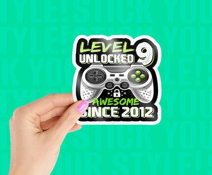 Level Unlocked 9 2012 Magnetic Sticker