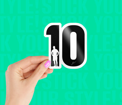 Lionel Messi 10 Sticker