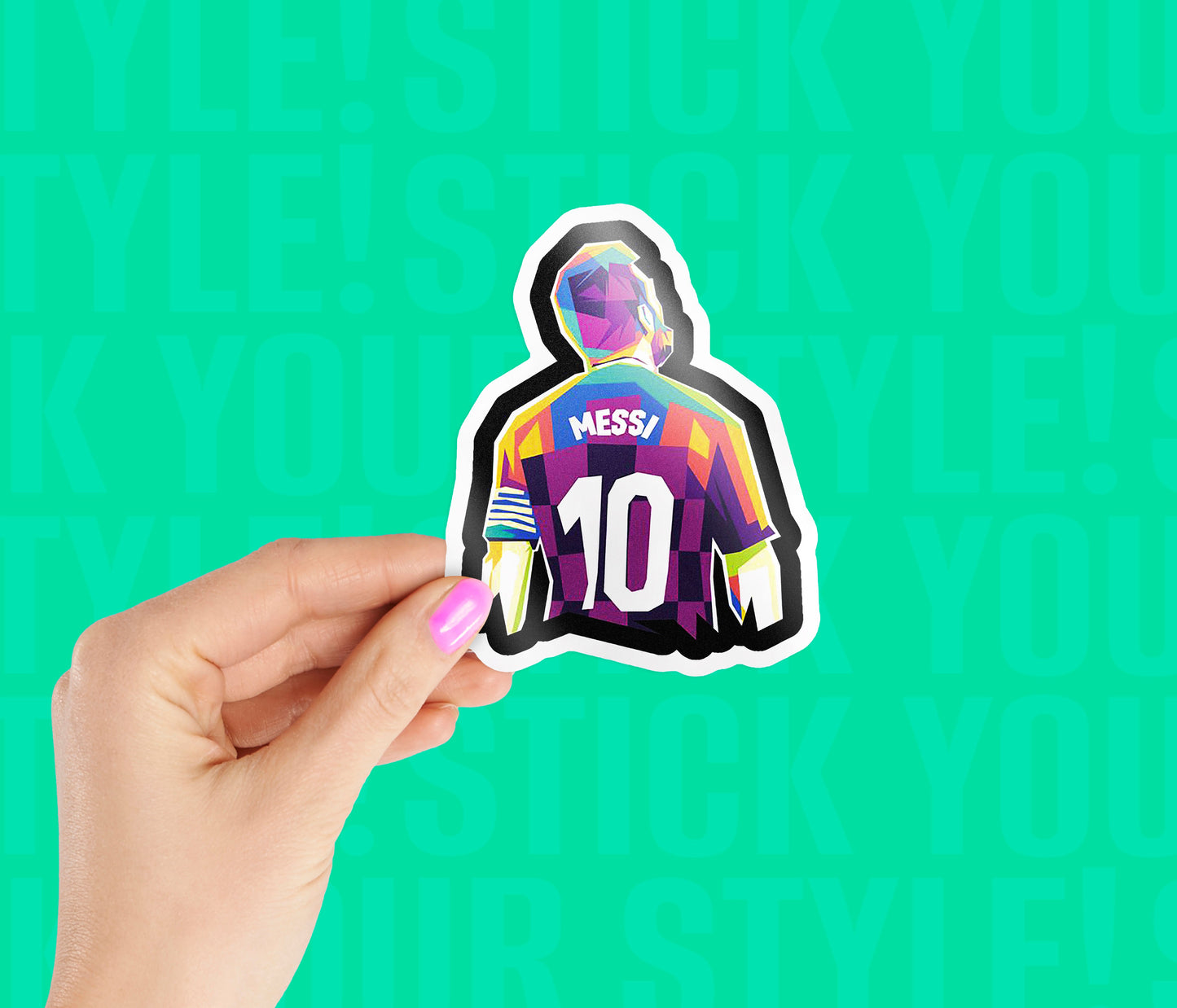 Lionel Messi Artistic Magnetic Sticker