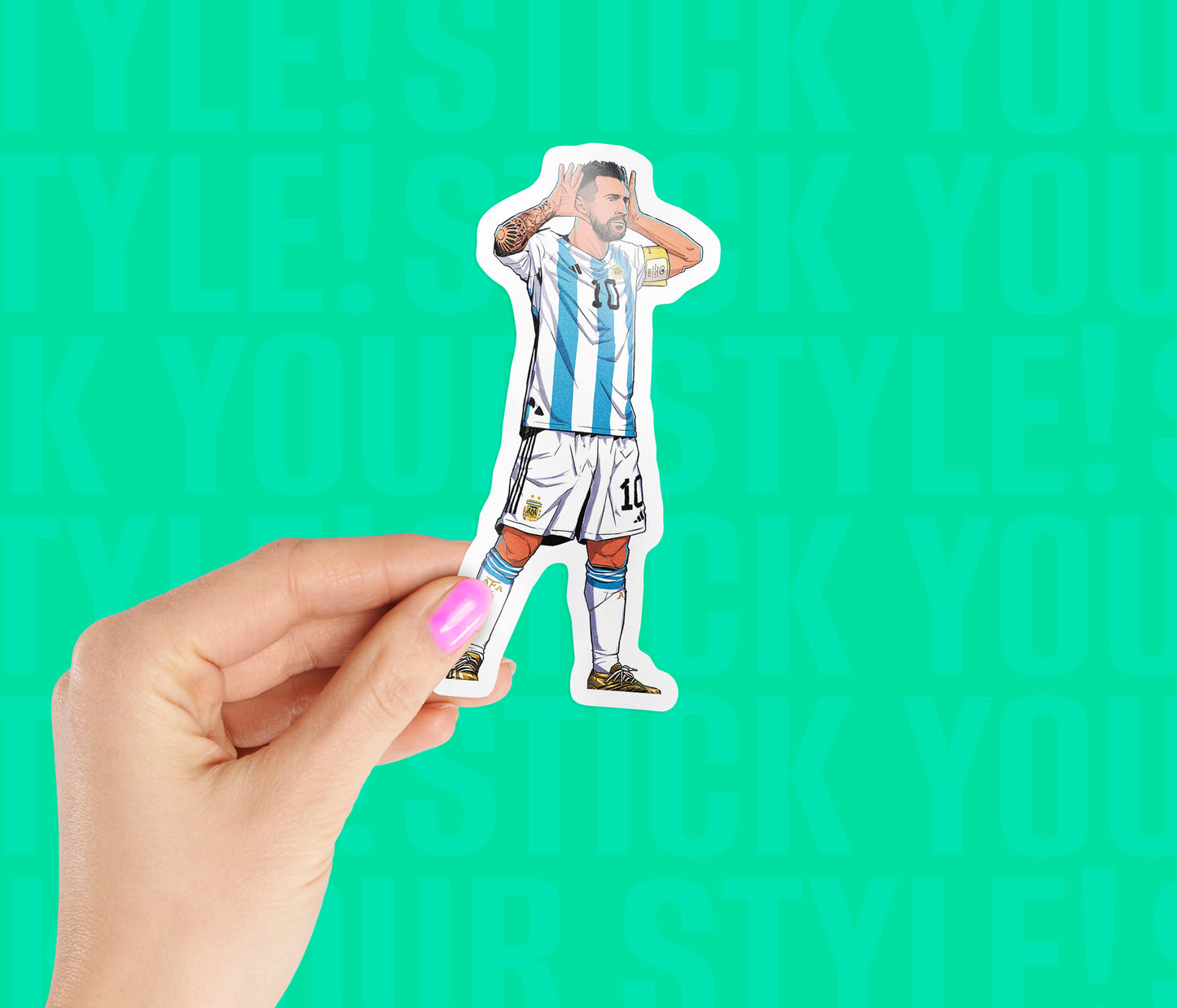 Lionel Messi Goal Magnetic Sticker