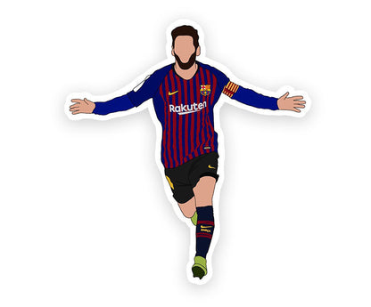 Lionel Messi Celebrating Goal Magnetic Sticker