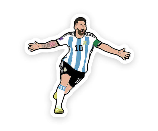 Lionel Messi Celebration Magnetic Sticker