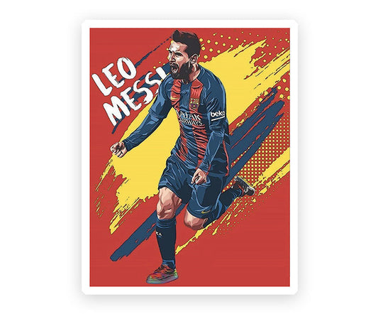 Lionel Messi Poster Magnetic Sticker