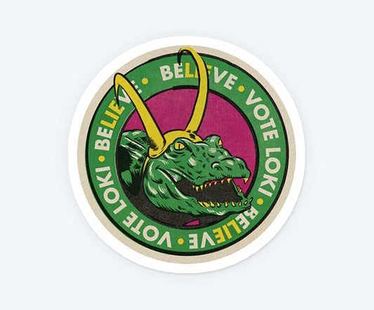 Loki Alligator Logo Magnetic Sticker