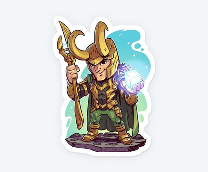 Loki Super Villain Magnetic Sticker