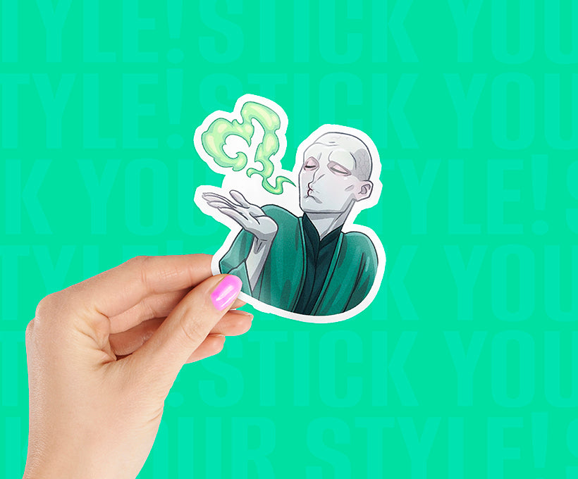 Lord Voldemort Cartoon Sticker