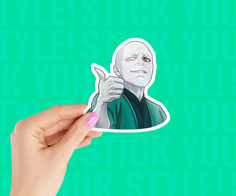 Lord Voldemort Thumbsup Magnetic Sticker