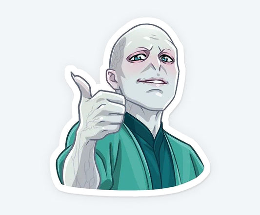 Lord Voldemort Thumbsup Magnetic Sticker