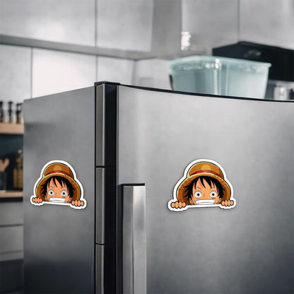 Luffy peaking Magnetic Sticker