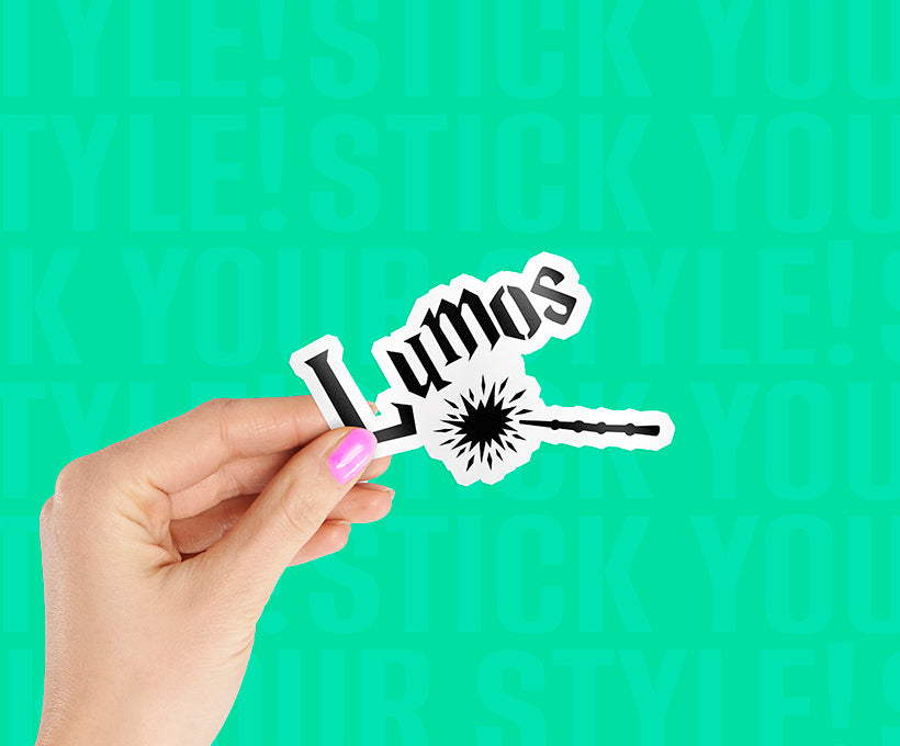 Lumos Lighting Spell Magnetic Sticker