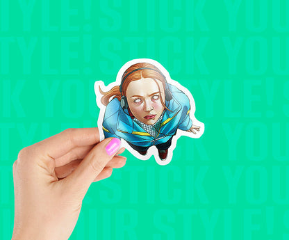Max Caught By Vecna Magnetic Sticker