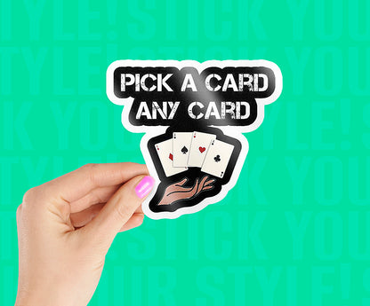 Magician Pick Card Sticker