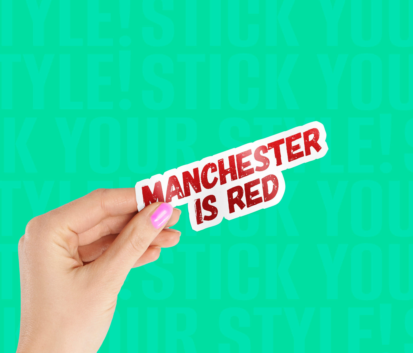 Manchester Is Red Magnetic Sticker