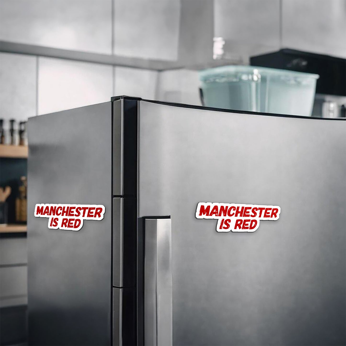 Manchester Is Red Magnetic Sticker