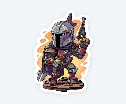 Mandalorian Star War Magnetic Sticker