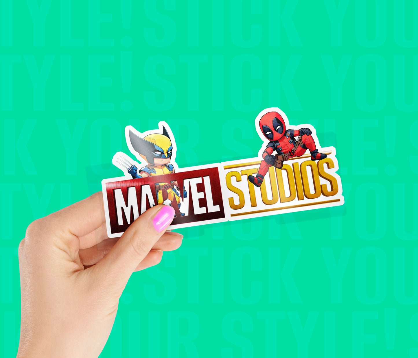 Marvels Deadpool And Wolverine Magnetic Sticker