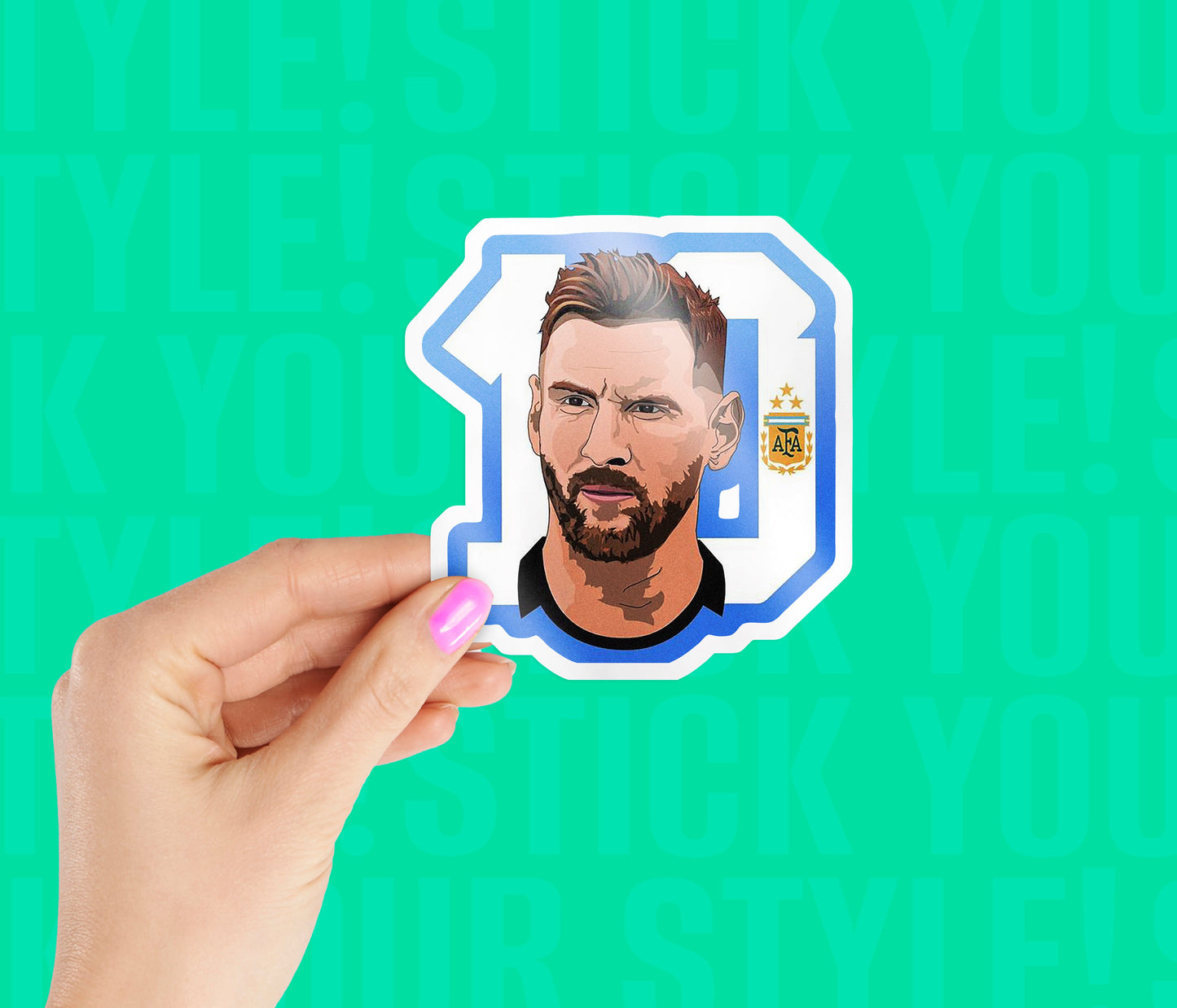 Messi 10 AFA Magnetic Sticker