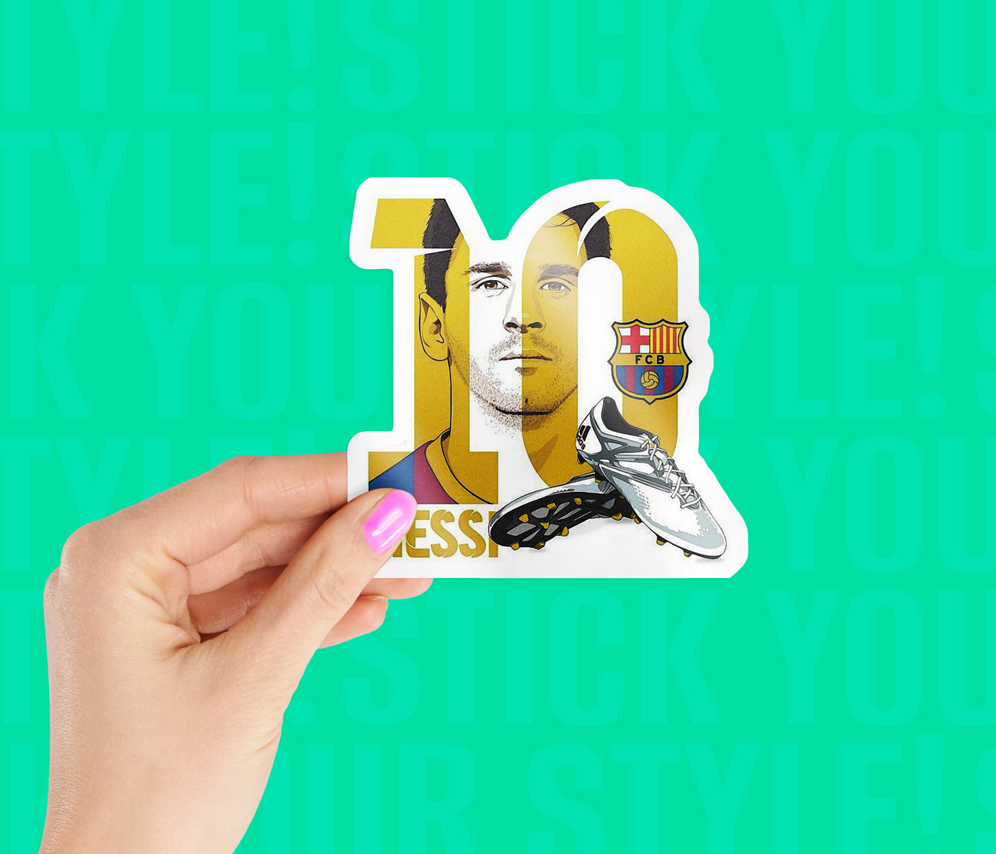 Messi Barca 10 Sticker
