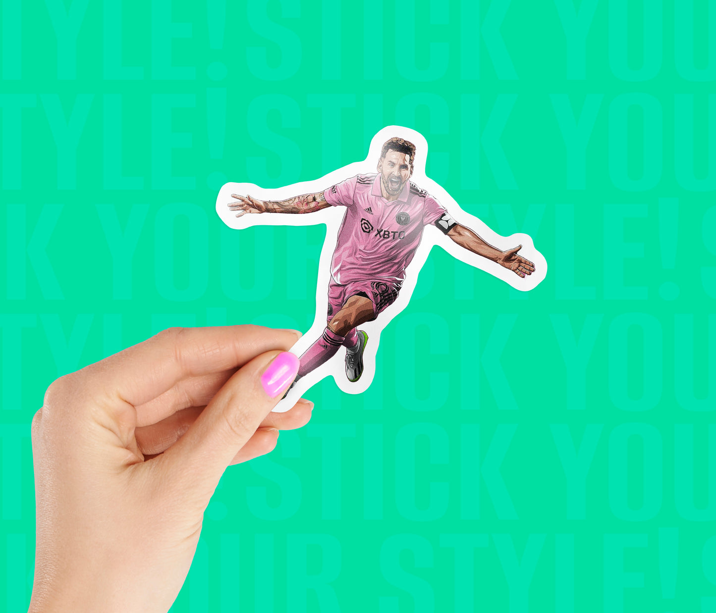 Messi Celebration Inter Miami Sticker