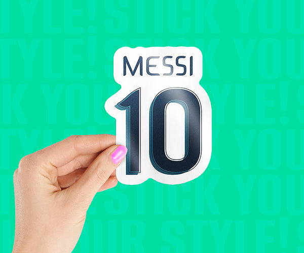 Messi 10 Logo Sticker – Stickkar.in