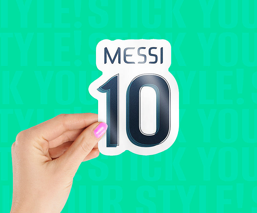 Messi 10 Logo Magnetic Sticker
