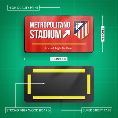 Metropolitano Stadium - Atlético de Madrid  Door Sign