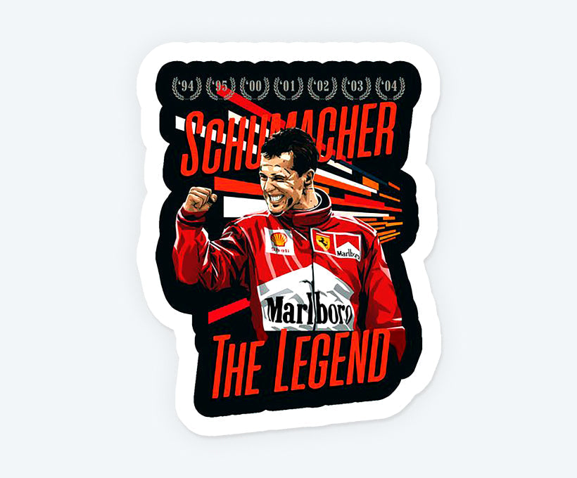 Michael Schumacher Magnetic Sticker