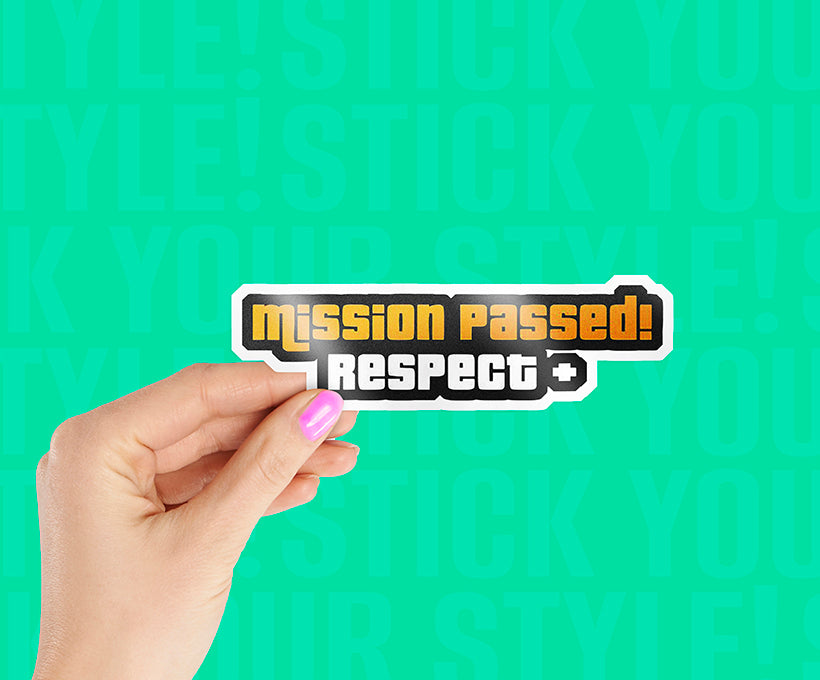 Mission Passed GTA Sticker