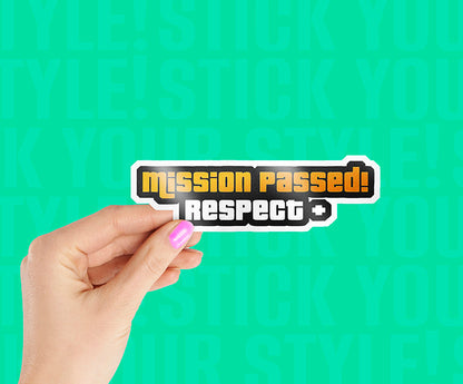 Mission Passed GTA Magnetic Sticker