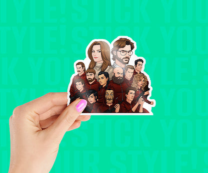 Money Heist Gang Sticker