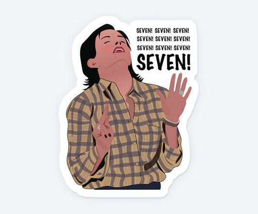 Monica Geller Seven Magnetic Sticker