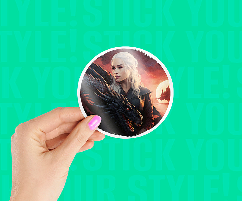 Mother Of Dragon Daenerys Magnetic Sticker