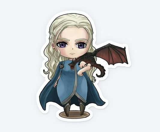 Mother Of Dragons Cartoon Magnetic Sticker