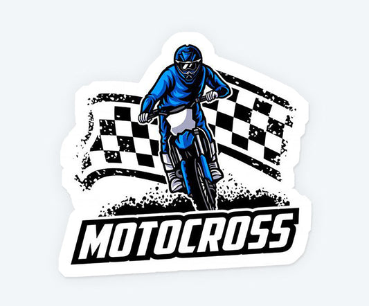 Motocross Drifter Magnetic Sticker