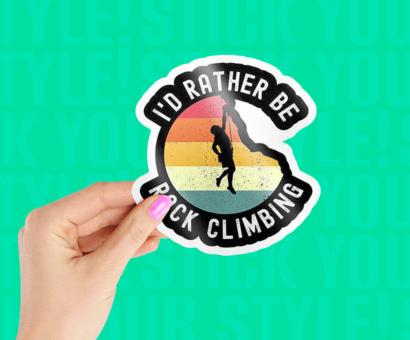 Mountain Climbing Sticker