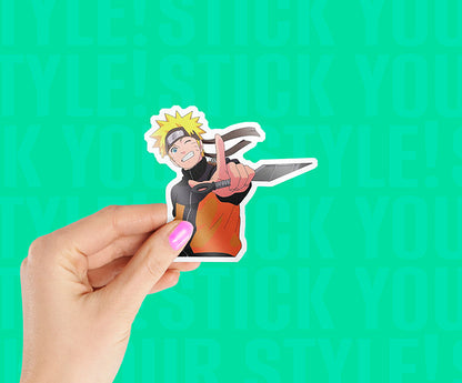 Naruto Action Pose 4 Magnetic Sticker